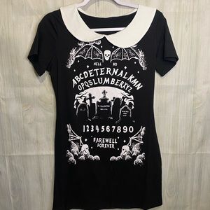 Ouija Graphic Design Dress Goth Punk Medium worn once